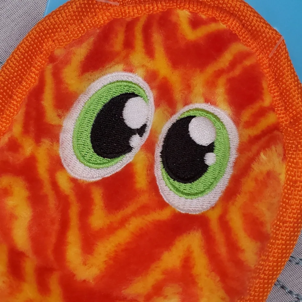 Dog Toy Orange Squeaky Snake‎